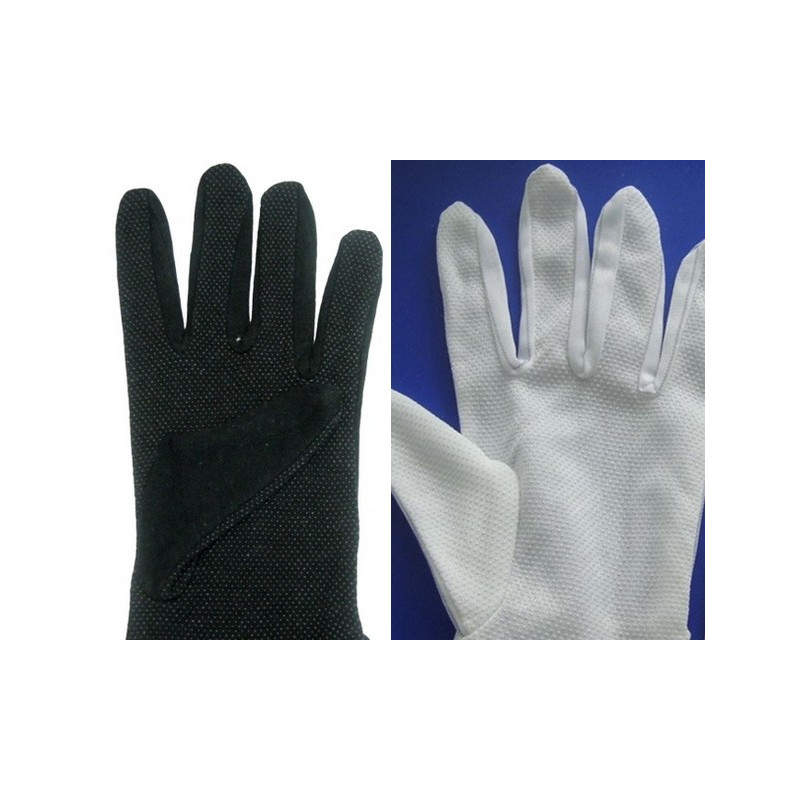 Gants blancs taille XL avec bouton pression