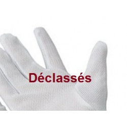 Paire gants blancs GRIP-GRIP DECLASSES 