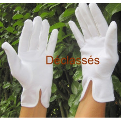 1 paire de gants blancs coton épais DECLASSES