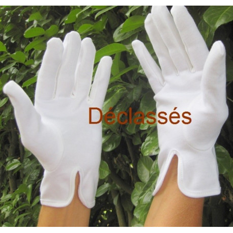 1 paire de gants blancs coton épais DECLASSES