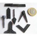 Mini outils en metal (7 miniatures)